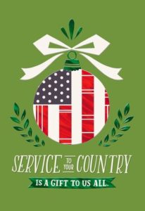 service to our country is a gift Holiday Help: Part 2