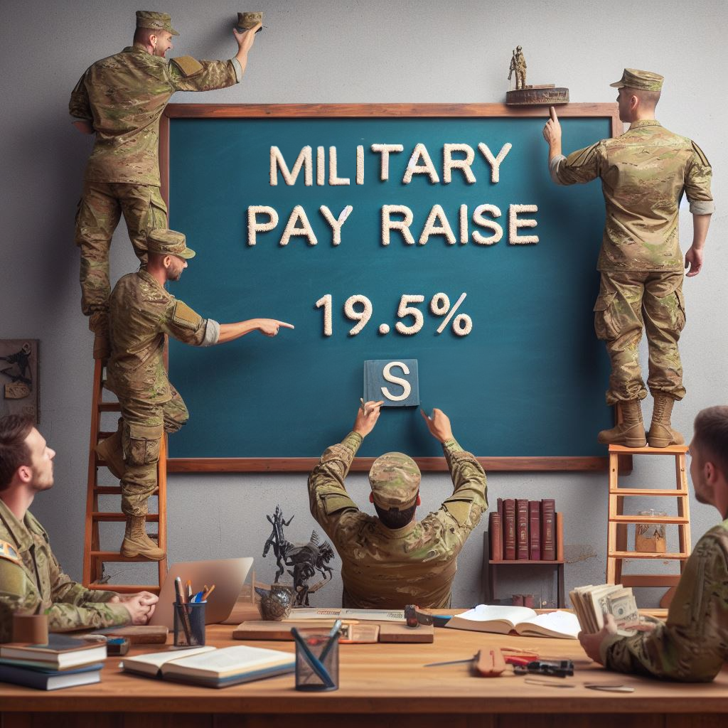 military pay raise 19.5 but spell raise correctly Honoring Sacrifice: Military Juniors Receive a 19.5% Pay Raise